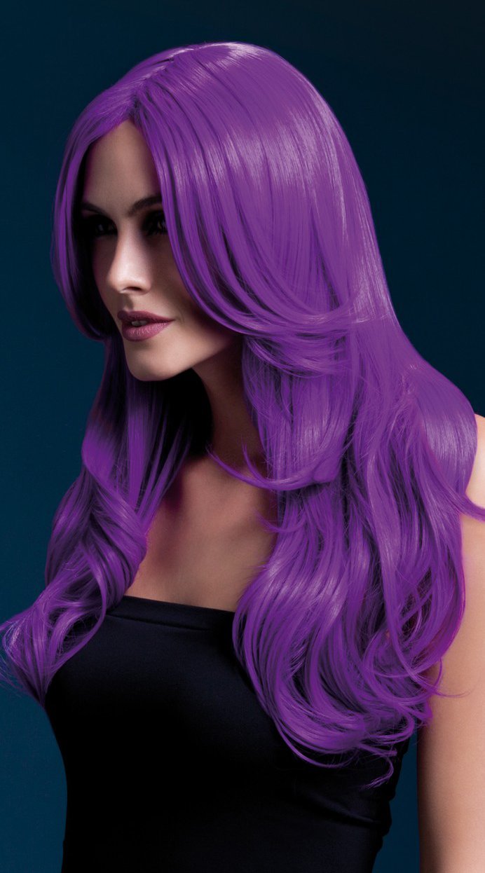 Khloe Wig Neon Purple