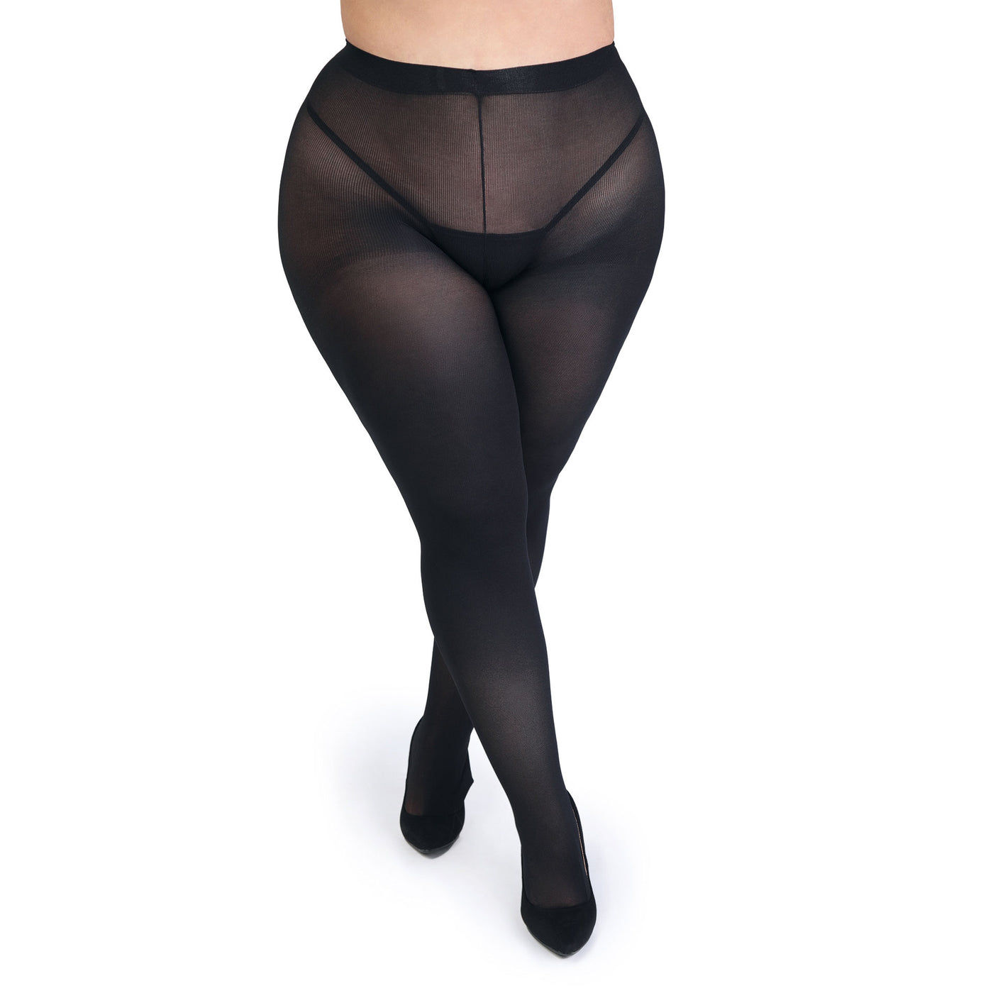 Fifty Shades of Grey Captivate Spanking Pantyhose - Curve Size - Black LHR-80298