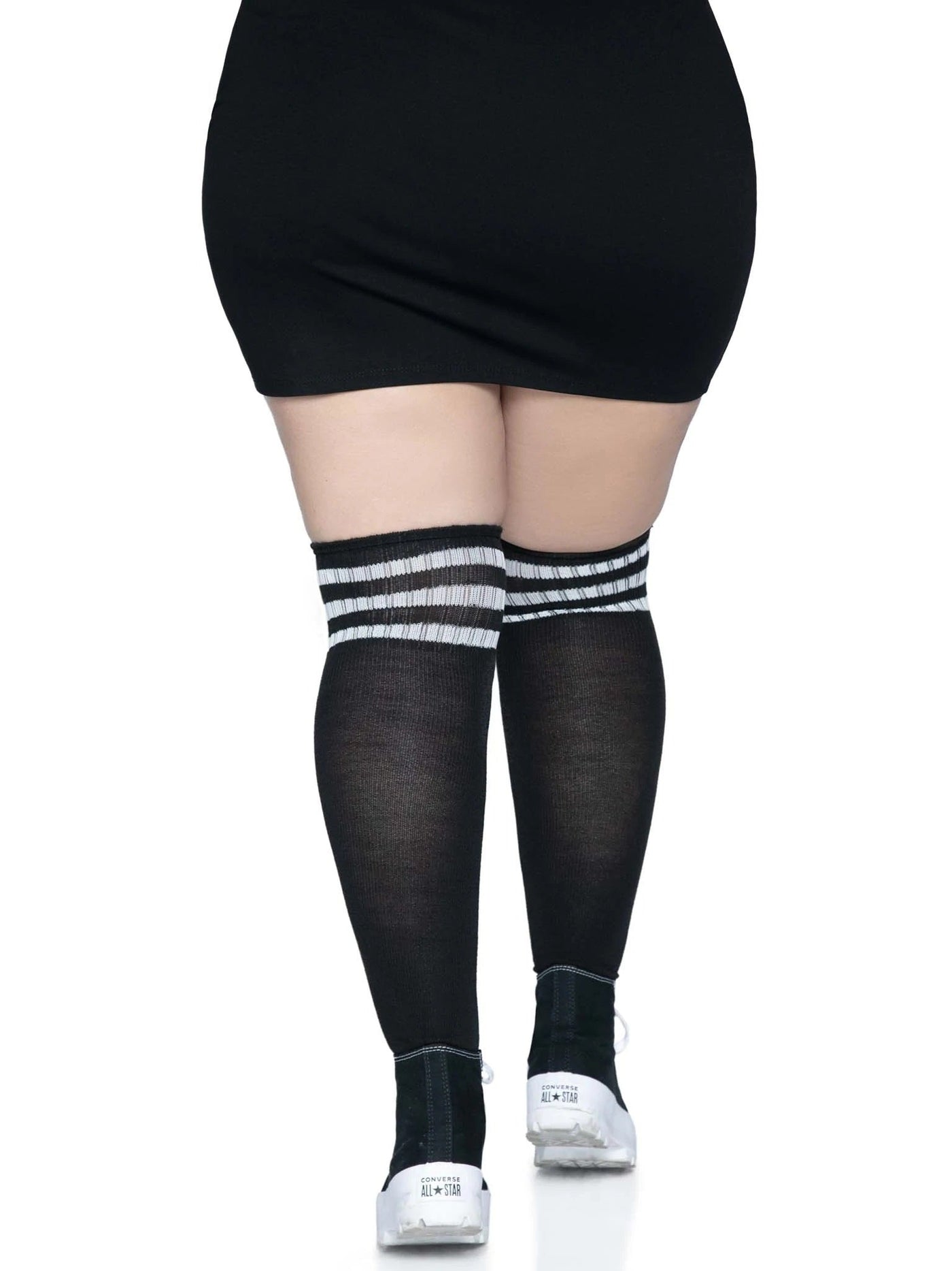 Over The Knee Athletic Socks Curvy Size