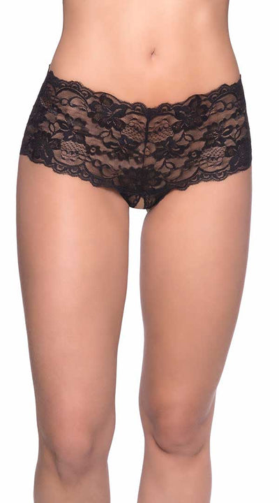 Crotchless Lace Boyshort