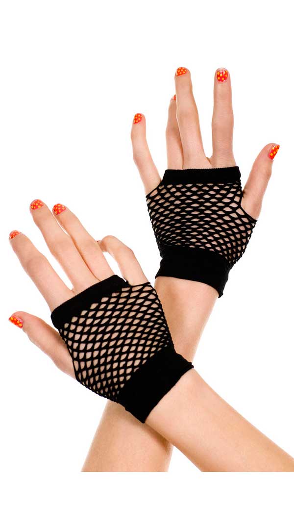 Thick Diamond Net Gloves