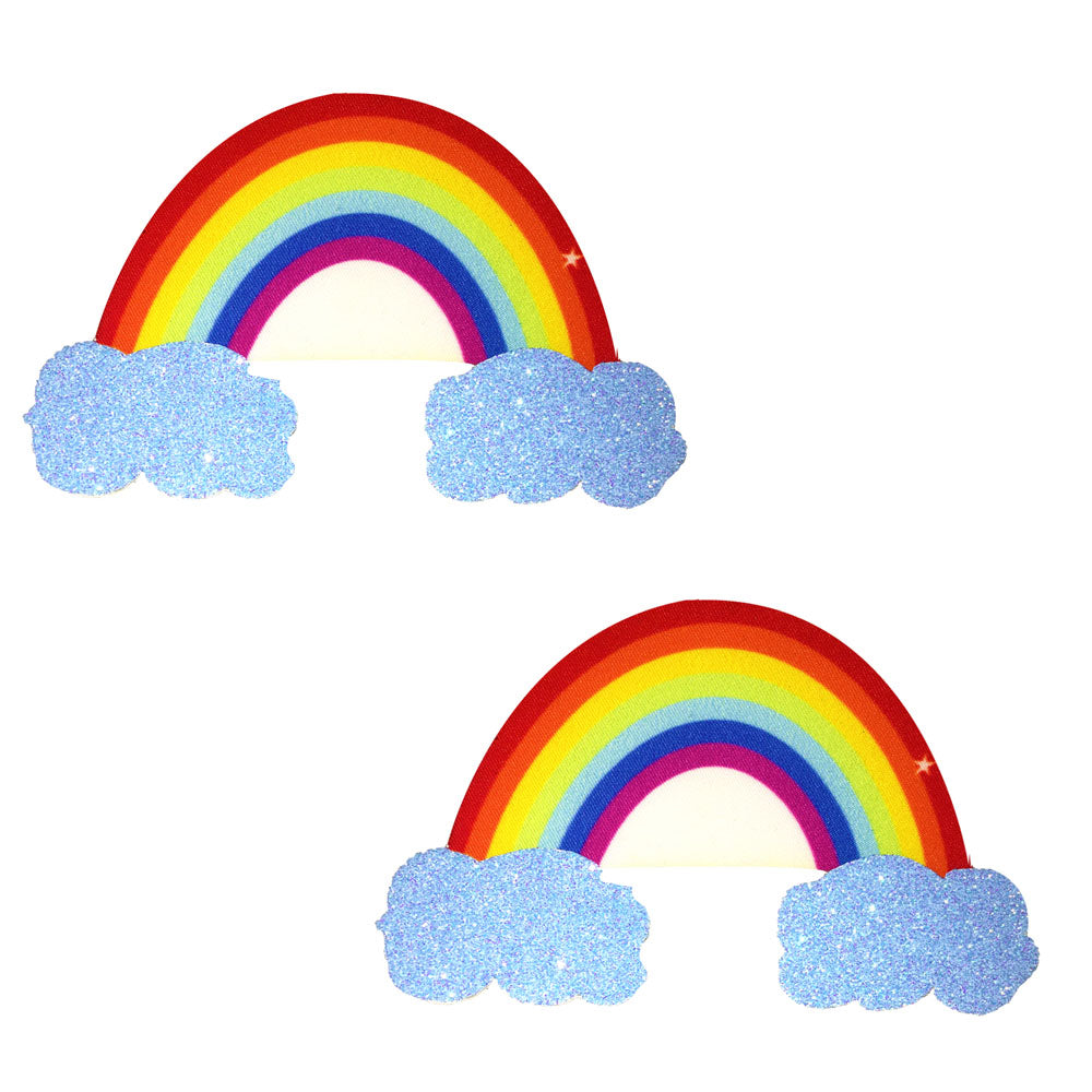 Rainbow Glitter Cloud Pasties NN-FA-RAI-NS