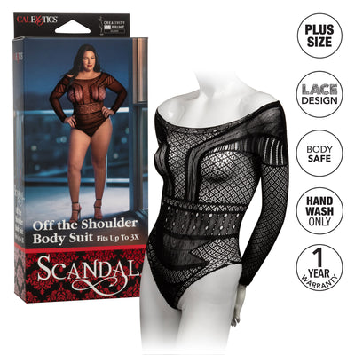 Scandal Plus Size Off The Shoulder Body Suit Curvy Size